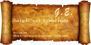 Galgóczi Ermelinda névjegykártya